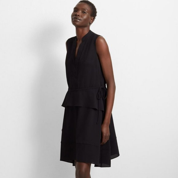 Club Monaco Women Raelee Dress Robe Black - Picture 1 of 4